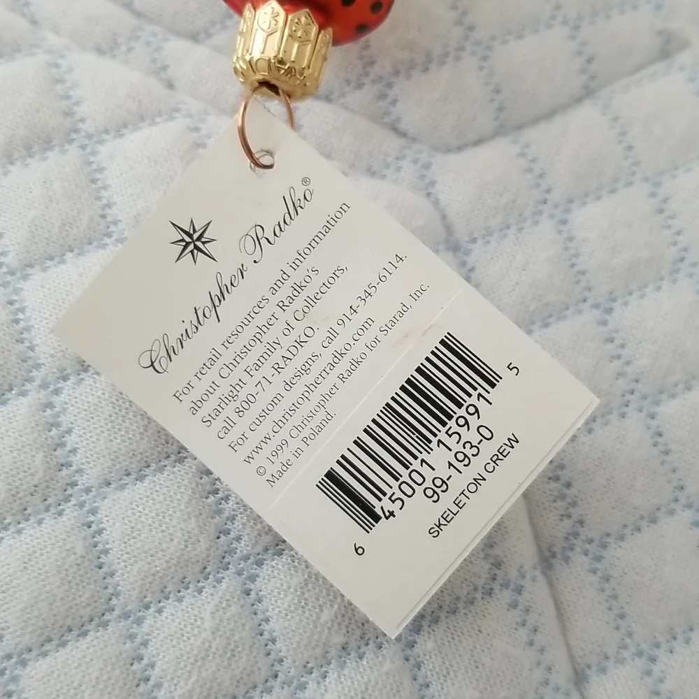 VINTAGE CHRISTOPHER RADKO HALLOWEEN ORNAMENT - Picture 8 of 10